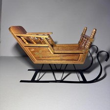 Vintage Santa Sleigh Wooden