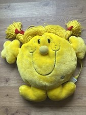 Vintage 1998 Mr Men LITTLE MISS SUNSHINE Plush Backpack Bag Rare Collectible