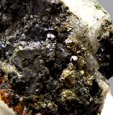 Quartz Sphalerite Chalcopyrite Wheal Crinnis Cornwall UK Mineral Specimen 30mm