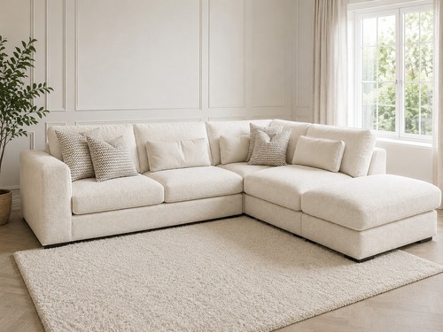 Cloud cream shape corner - l,
