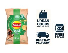 Walkers Baked Salt & Vinegar Multipack Crisps 6x22g Free Postage