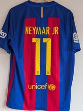 BARCELONA 2016/17 Home Shirt #11 NEYMAR JR - Medium (M) Authentic Nike Jersey