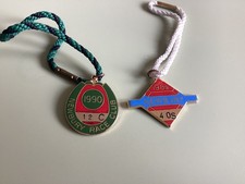 2 (TWO) NUMBERED ENAMEL