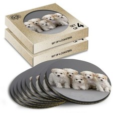 8x Round Coasters in the Box -