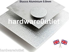 SGS STUCCO Decorative Aluminium Sheet Metal 1.1mm Arts Crafts Guillotine Cut