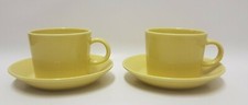 Kaj Franck Teema Yellow Cups & Saucers  Arabia Finland  