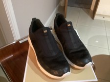 Michael Kors Ace Sneaker Mesh 40.5 Black/PaleGold with box