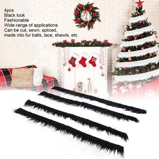 4pcs Faux Fur Fabric 2x60in