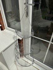 Three Tier Wall Hanging Baskets Fruits/vegetable Baskets Heavy Duty-102cm Tall