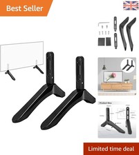 Stable Black TV Base Pedestal Legs - Fits 32-65” TVs, Universal Compatibility