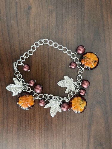 Vtg autumn charm link - vtg, bracelet