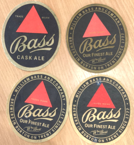 Bass beer mats - 4, x