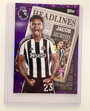 Topps Premier League 2026 J Murphy Newcastle Headliners #449 Purple Sparkle /199