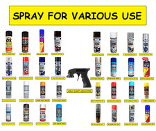 NEW ALL-PURPOSE SPRAY PAINT AEROSOL MATT GLOSS SATIN PRIMER METAL WOOD PLASTIC