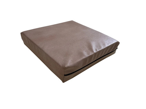 Faux leather cushion - faux,