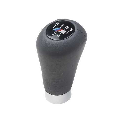 Flat leather gear knob - flat,