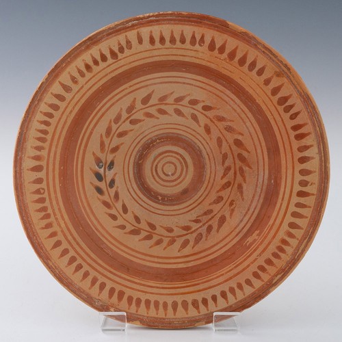 Decorated ancient greek plate - decorated,