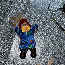 Vintage Windel String Clown Puppet Marionette Made in Germany