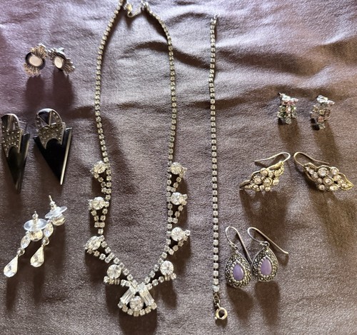 Costume jewelry lot marcasite - costume, (marcasite