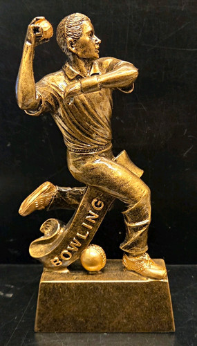 Resin cricket trophy figurine - cricket,