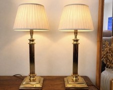 Matching Pair Brass Table
