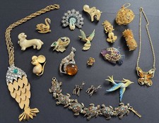 Vintage Jewelry Lot Animal