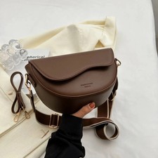 Womens Saddle Purse Solid