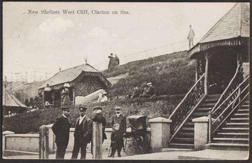 Clacton sea postcard new - sea,