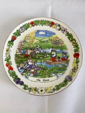 The Tales Of Honeysuckle Hill Plate The Picnic Regency Fine Arts Boxed 2003