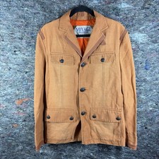 Vintage Voyage Passion Harvala Coat Mens Size 34 Brown Chore Canvas Jacket 90s