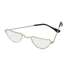 Half moon glasses retro - retro, clear