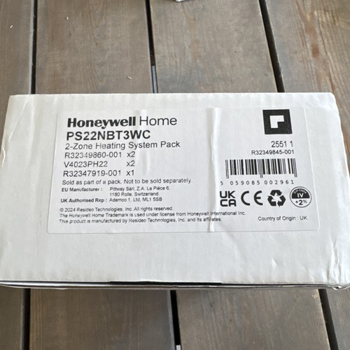 Honeywell home ps22nbt3wc - honeywell, ps22nbt3wc-zone