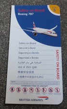 1 x British Airways Boeing 787