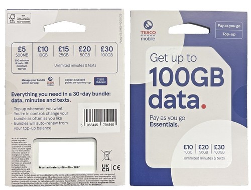 Tesco mobile pay - pay, go