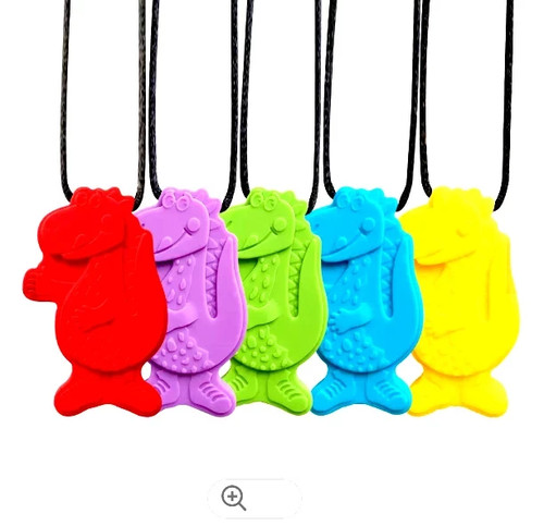 Dino sensory chew - chew, necklace