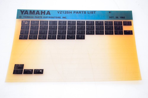 Oem yamaha yz125h 1982 - oem,