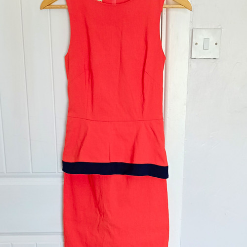 Vesper coral navy - coral/navy, dress
