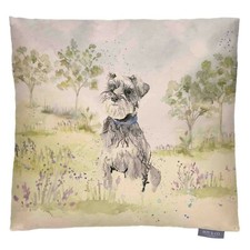 Graham the Schnauzer 43x43cm Cushion Cover | Voyage Fabric | Dogs | Gift