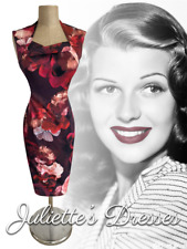 Fabulous Coast Figure Hugging Floral Pencil Wiggle Dress Size 10