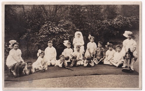 Edwardian children group - edwardian,