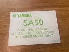 Yamaha SA50 Owners Manual