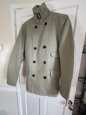Mens Wolsey khaki check contrast   lined Coat Size XL loads pockets 