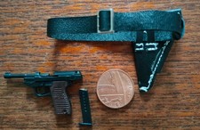 1/6th Scale German WW2 Officers Belt With Holster And P38 Gun.