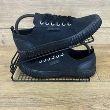 Lyle & Scott Shoes Men’s Size UK 7 Classic Black Canvas Pump Casual Trainers