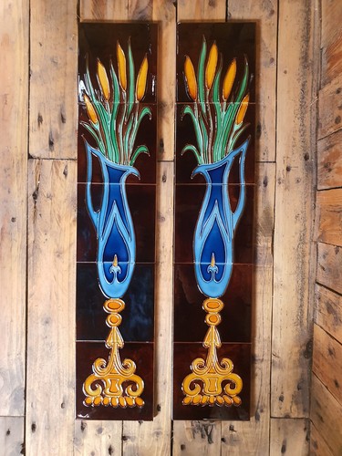 Victorian tiles fireplace - victorian,