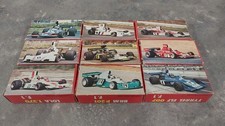 collection of 9 Polistil F1 1/55 scale models