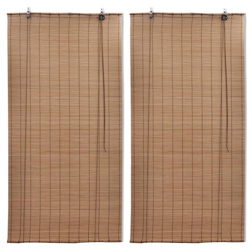 Bamboo roller blinds kitchen - blinds,
