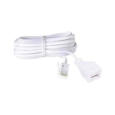 3m Telephone Extension Lead Straight Eurosonic Cable Cord Phone Broadband 1pk