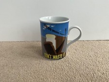 Robert Opie ‘Food Needs Transport, Don’t Waste It’ Ceramic Mug Tea Coffee Bread