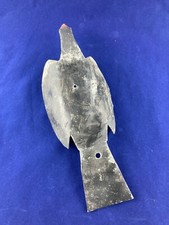 ANTIQUE EARLY C20TH HAND MADE & PAINTED ALUMINIUM PIGEON DECOY VINTAGE SHOOTING